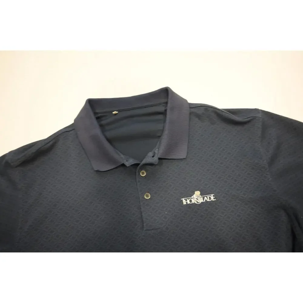 Adidas Golf Polo ClimaLite Blue Short Sleeve Athletic‎ Golf Shirt Mens Sz 2XL